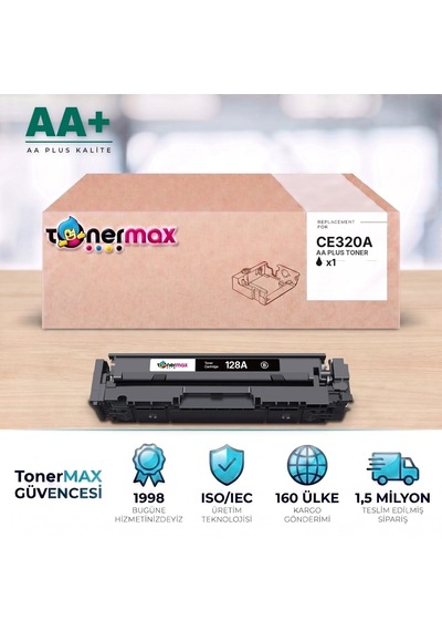 Hp 128a Ce320a Siyah Uyumlu Toner Aa Plus / Color Laserjet Cm1415 / Cp1525