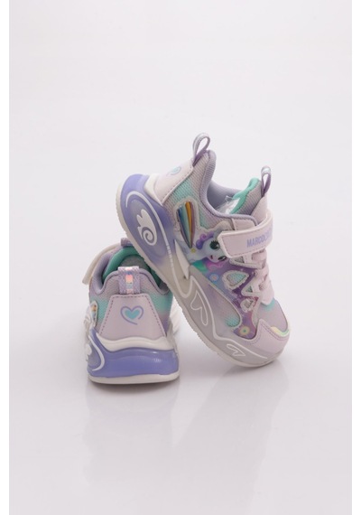 Marco Kids 12-26y1234 Çocuk Patik Işıklı Spor Ayakkabı Lila