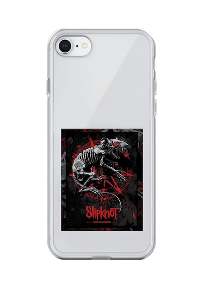 Apple Uyumlu iPhone 8 Şeffaf Kılıf Slipknot Tasarımlı