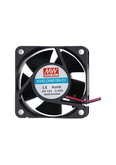 Fan 12v Dc Meanwell Cha6012bh-25c 60x60x25mm 2 Kablo 1 Adet