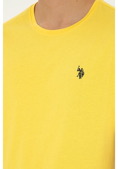 U.S. Polo Assn. Erkek Basic Tişört 50279632-vr044 Sarı