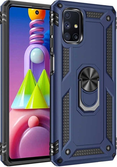 Galaxy M51 Kılıf Zore Vega Kapak Mavi