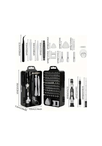 Dmr Pro 115 Parça Tork Lokma Üçgen Tornavida Telefon Tornavida Saat Tornavida