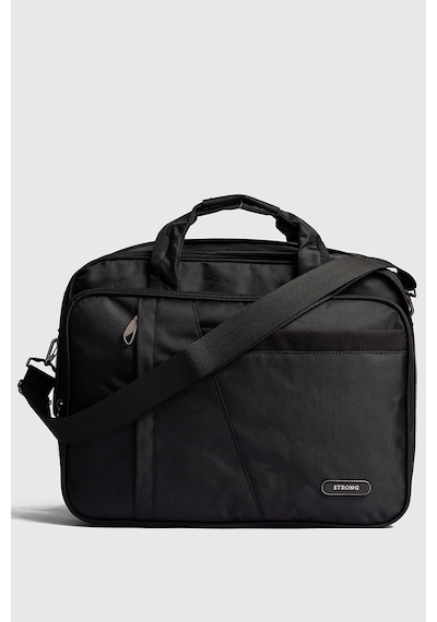 Strong Bag 15.6" İnç Körüklü Evrak Bilgisayar Notebook Laptop Çantası Kse02 Siyah Siyah