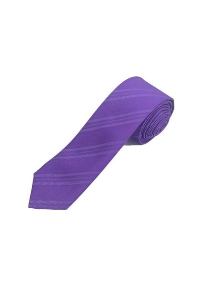 Brianze 5 Cm Açık Mor Çizgili Slim Kravat