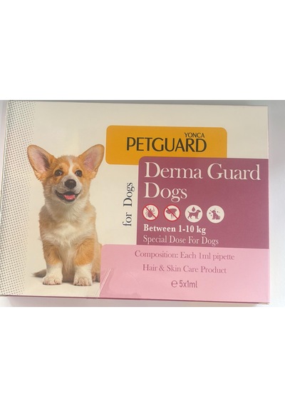 Petguard 1-10 Kg Köpek İçin Dış Etkenler Karşı Koruma Damla 5 x 1 ML