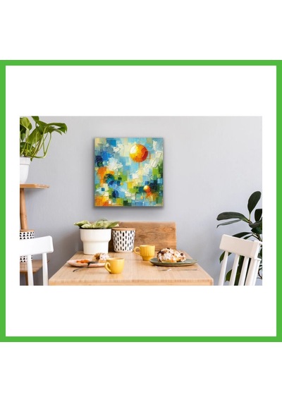 Vaveni Yaz Mevsimi Kanvas Tablo 60x60cm Arz Çok Renkli