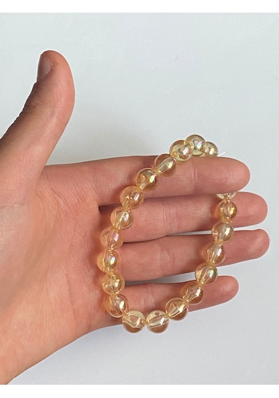 Cam Gibi Parlak Bileklik Açık Sarı