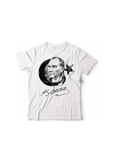 Gazi Mustafa Kemal Atatürk Ürk Bayrağı Çocuk Tişört 001
