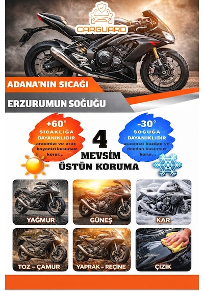 Carguard Yamaha X-max 250 Uyumlu Fitilli Motosiklet Brandası Motor Örtüsü-arka Çanta Uyumlu