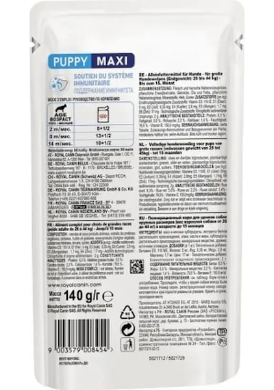Royal Canin Maxi Puppy Yavru Köpekler İçin, 10x140g 139084301