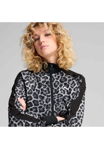 Puma T7 Leo Allover Print Kadın Ceket 632342-01 Çok Renkli