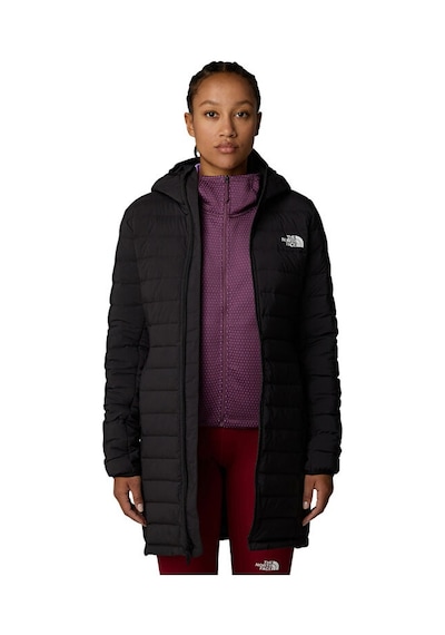 The North Face W Belleview Stretch Down Kadın Outdoor Parka 600 Dolgu Kaz Tüyü NF0A7UK74H01 Siyah