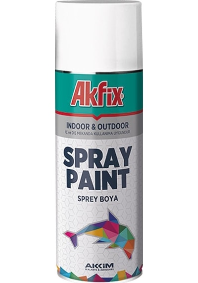 Akfix Akrilik Sprey Boya 400Ml Parlak Beyaz