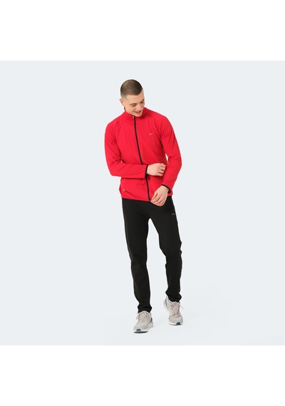 Slazenger ORRA IN Erkek Fermuarlı Dik Yaka Cepli Kırmızı Eşofman Takımı