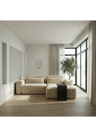 Metal Koltuk Üstü C Sehpa Modern Minimal Yan Sehpa Siyah
