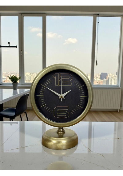 Retro Modern Tasarım 25 X 20 Cm Metal Masa Saati Çok Renkli
