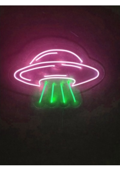 Ufo Neon Led Tabela Neon Yazı Neon Dekoratif Duvar Aydınlatması (540027031)