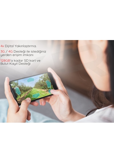 İnox X12 4mp Full Hd E-sim Starlight Gece Görüşü 4g Solar Kamera