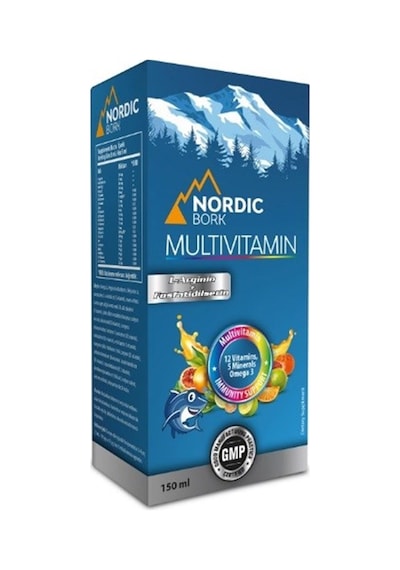 Nordic BORK Multivitamin OMEGA-3 Likit 150 ml