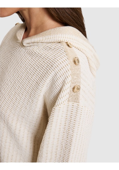 Pierre Cardin Ekru Oversize Sweatshirt 50325428 Vr019