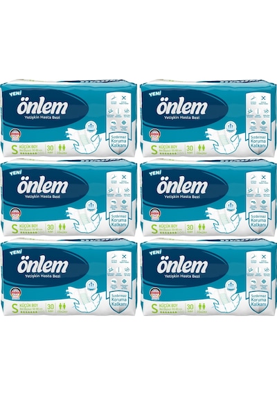Önlem Hasta Bezi Bel Bantlı Tekstil Yüzey Small Küçük 180 Adet