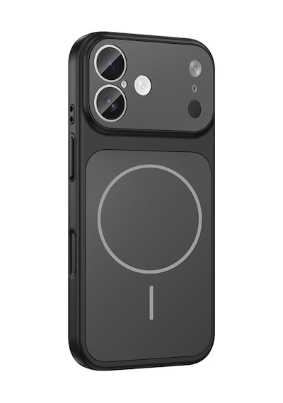 Rba Aksesuar Apple Uyumlu iPhone 17 Kılıf Rba M-safe Şarj Özellikli Kamera Korumalı Formen Kapak - Siyah Siyah