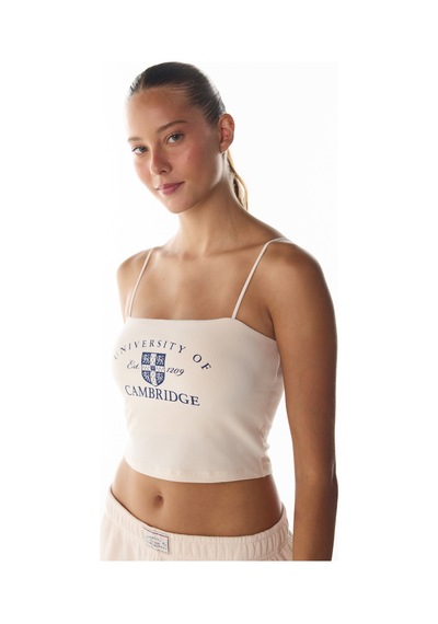 Penti Ekru Crop Atlet Ekru