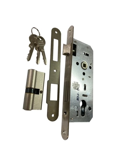 Mey İthalat Kale Oval 15 R 40 Mm Nikel Silindirli Kapı Kilidi