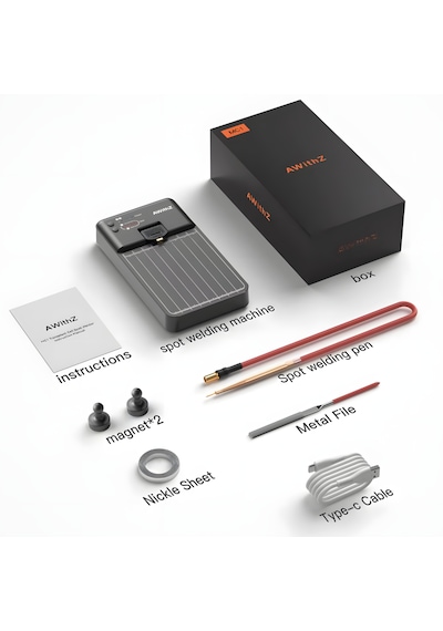 Awithz Mc1 4000mah Dahili Bataryalı Hassas Pil Punta Kaynak Makinesi İphone/silindirik Batarya Onarımı İçin