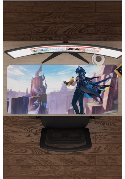 Ororon Genshin Impact Anime Oyuncu V4 - 90x40 Xxl Gaming Mouse Pad Fare Altlığı