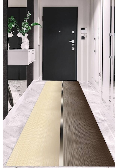 Kahverengi Kaymaz Modern Kesme Rulo Özel Ölçü Yolluk Ar1405n11