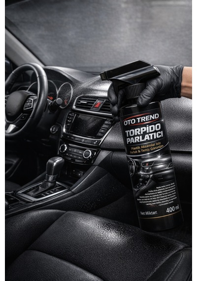Oto Trend Torpido Parlatıcı Sprey 400 Ml Plastik Aksamlar İçin Parlak Ve Temiz Görünüm