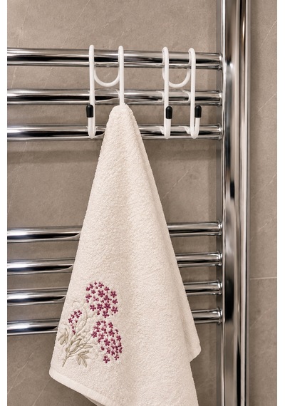 Teknor 3'lü Set Havlupan Askısı Pratik Havlu Askısı Beyaz 10x5 Cm