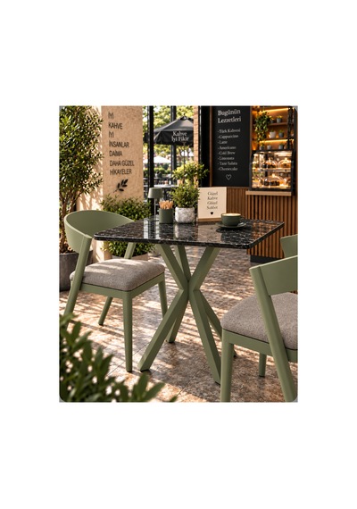 Mutfak Cafe Balkon Bahçe Restoran Yemek Masası 70x70 Yeşil Siyah Traverten Kare Yeşil Yeşil Mutfak Cafe Balkon Bahçe Restoran Yemek Masası 70x70 Yeşil Siyah Traverten Kare Yeşil Yeşil