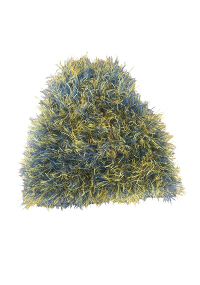 Peluş Vites Körüğü Kırçıllı Sarı - Mavi, Yumuşak Dokulu Vites Aksesuarı