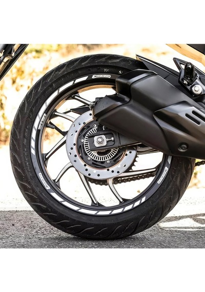 GP Kompozit  Bajaj Dominar 250 / 400 2017-2024 Uyumlu Jant Şeridi Reflektif Gri