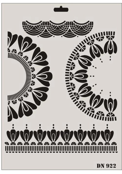 Mey İthalat Rich Dantel Seri Dn-922 Stencil 35x25 Cm