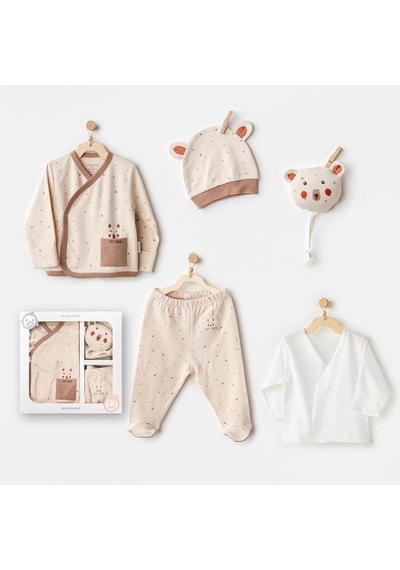 Yenisinial Adventurous Bear 5'li Hastane Çıkışı Beige Beige