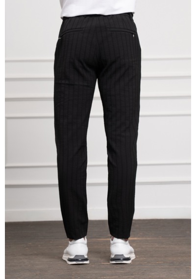 Morven Erkek Siyah Poliviskon Jogger Dynamic Fit Rahat Kesim Pantolon 25ms003014001 Siyah