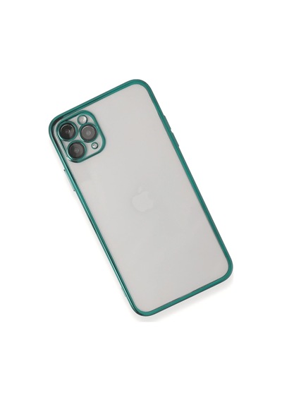 Newface - 394 - Apple iPhone Uyumlu 11 Pro Kılıf Razer Lensli Silikon - Kmrsfres - - Yeşil