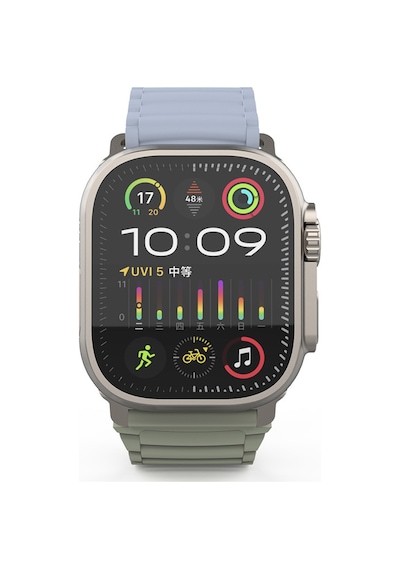 Apple Uyumlu  Watch Ultra / Watch Ultra 2 49mm Strap Manyetik Mıknatıslı Silikon Kordon Kayış