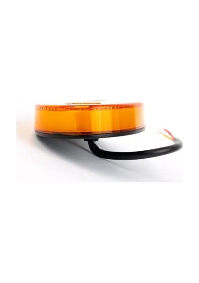 Ahmet Otomotiv Neon Model Ledli Oval Yan Lamba 12v-24v Sarı Renk