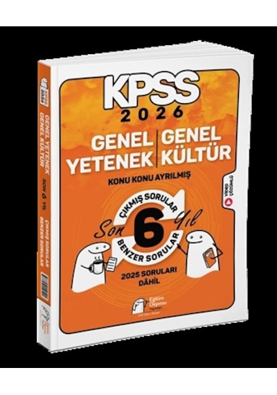 Eğitim Deposu Yayınları 2026 Kpss Genel Yetenek Genel Kültür Konu Konu Son 6 Yıl Çıkmış - Benzer Sor