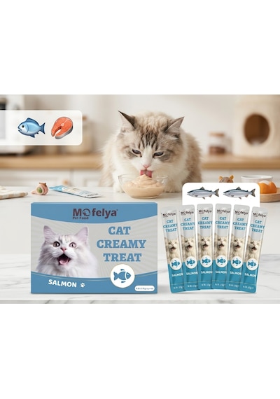 Kedi Ödül Krema 15 G Somonlu 60'lı Kutu