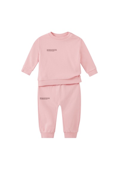 Pangaia Organik Pamuklu Çocuk Sweatshirt - Açık/pastel Pembe 3-6 Ay