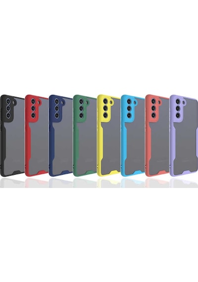 Galaxy S21 Fe Kılıf Parfe Kenarları Pastel Renk Silikon Kılıf