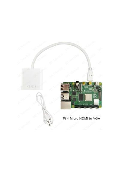 Micro Hdmı To Vga Ses Destekli Çevirici Adaptör