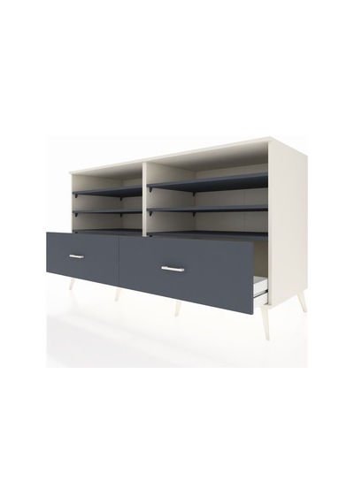 Kronos Konsol 6 Raflı 2 Çekmeceli 176x59x99 Aytaşı-antrasit Aytaşı-antrasit