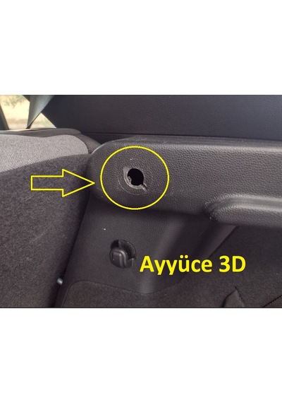 Ayyüce 3d, Hyundai İ20 Uyumlu Bagaj Pandizot Ayakları, 2x, Siyah